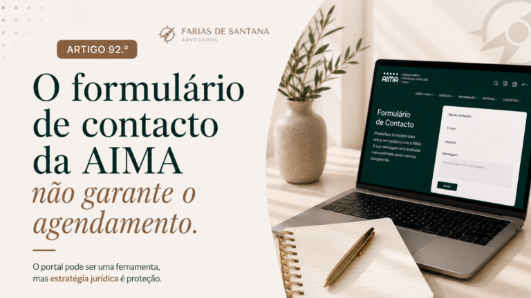 O formulário de contacto da AIMA garante o agendamento? Entenda como ele realmente funciona